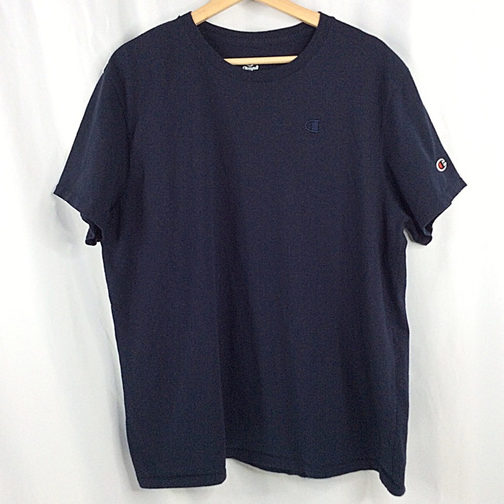 Champion Women's T-Shirt Size 2XL Navy Blue Short Sleeve Cotton